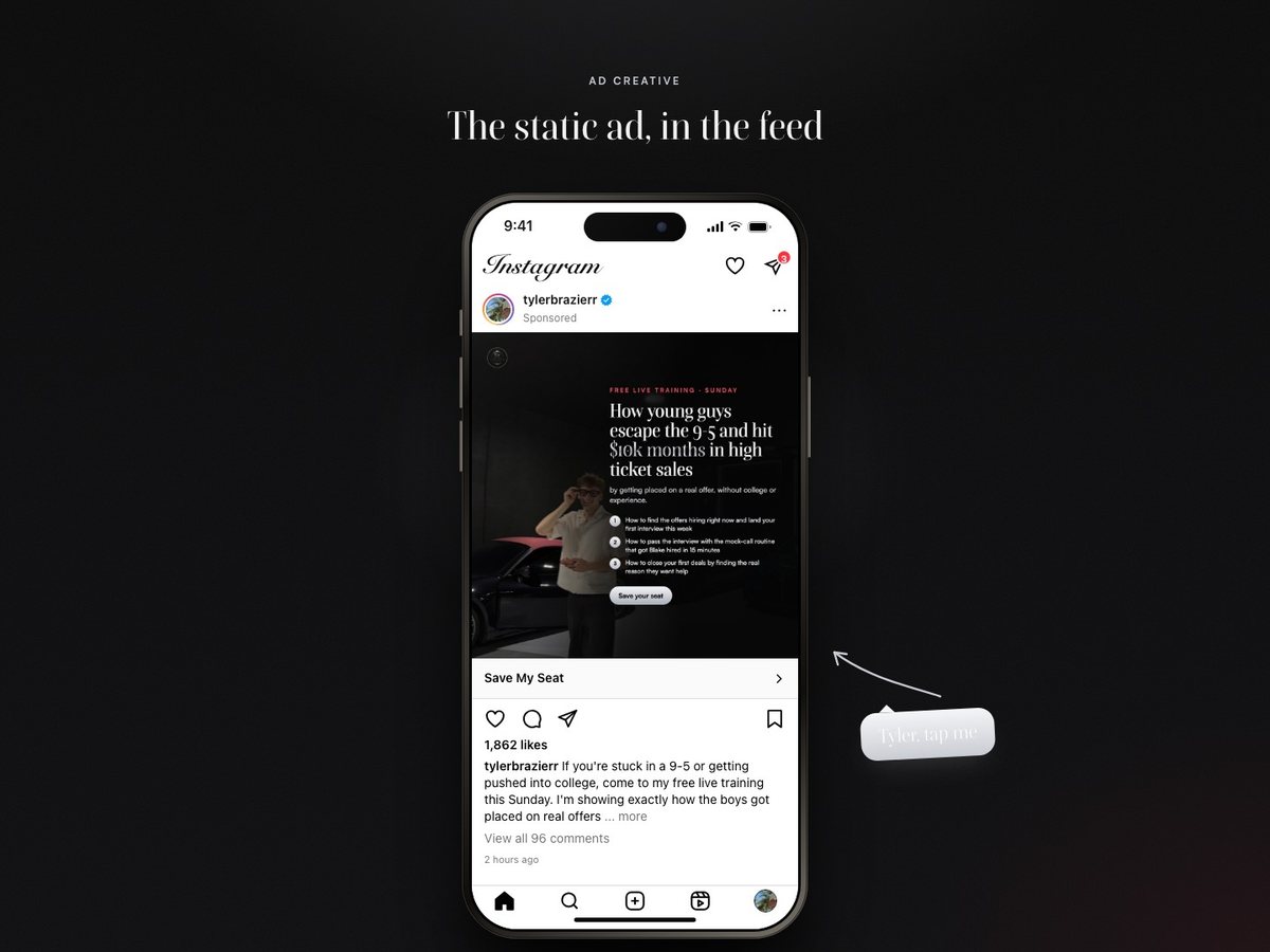 Static ad preview
