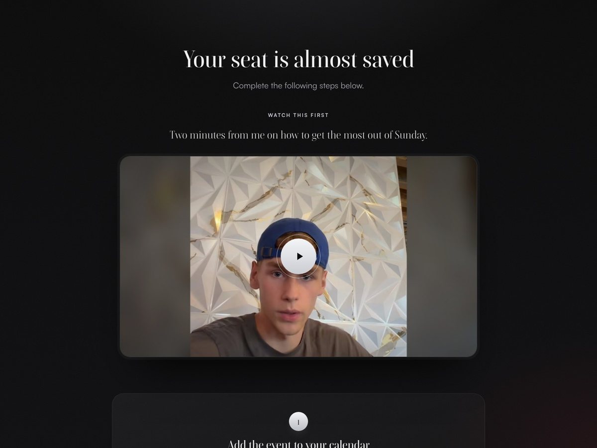 Thank-you page preview